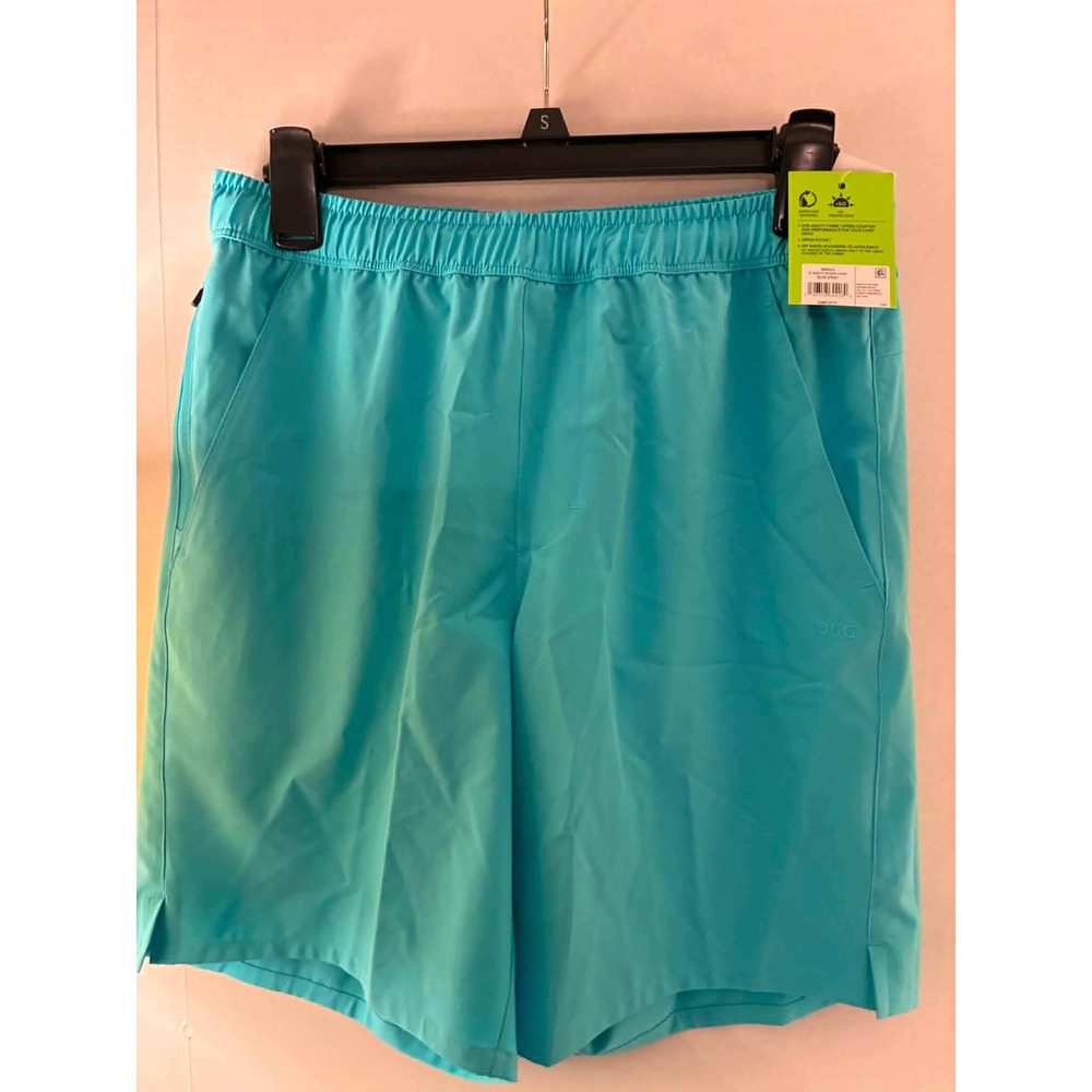 DSG Mens 8" Agility Woven Shorts Blue‎ Spray Athletic Gym Workout Small